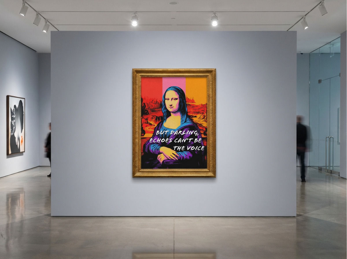 Porträt einer Kunstikone in kreativer Interpretation